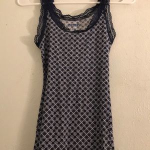 Old Navy Blue Print Tank top
